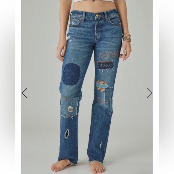 Lucky Brand Limited Edition Yellowstone Embroidered Jeans, 8/29R, New No Tag! 🤠 - Picture 2 of 12